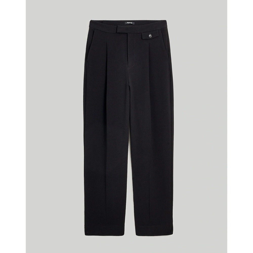 Madewell Rosedale Crepe Pant 4 High Rise Straight Leg Wrinkle Resistant - Picture 5 of 13
